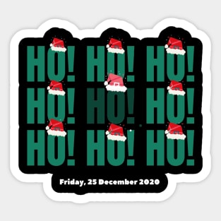 Ho Ho Ho Merry Christmas Santa Clause Sticker